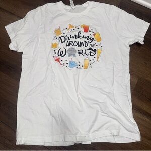 Disney World Drinking Around the World White T-shirt
